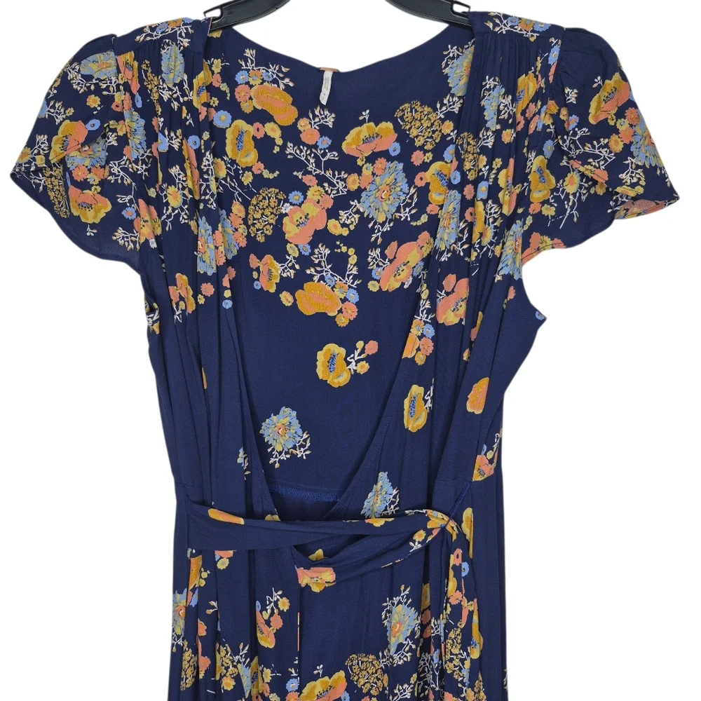 Free‎ People Jess Wrap Floral Maxi Dress Size Small